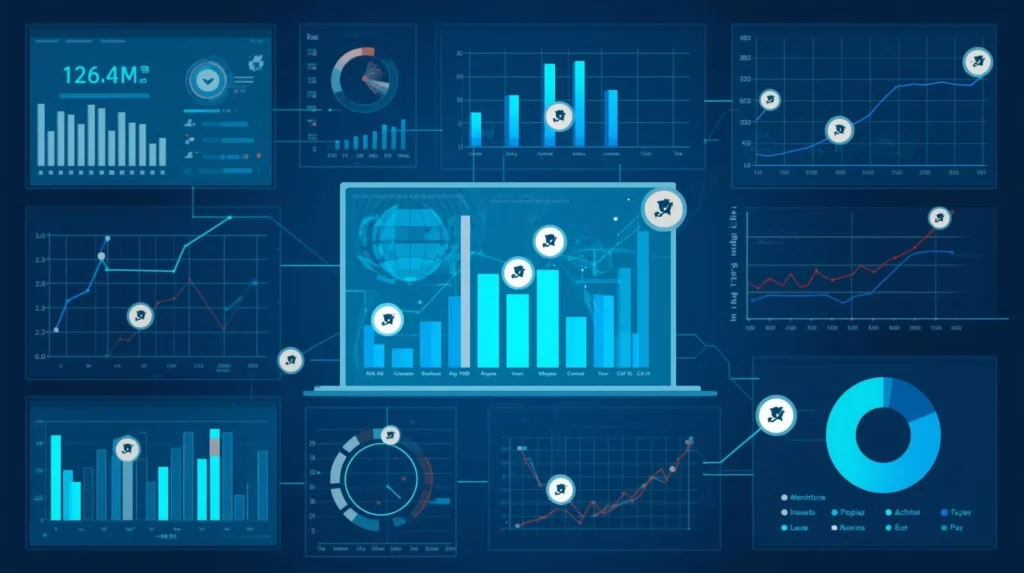Dashboard showing call metrics and sentiment analysis
