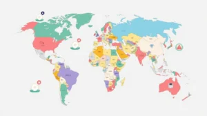 business virtual phone number global map